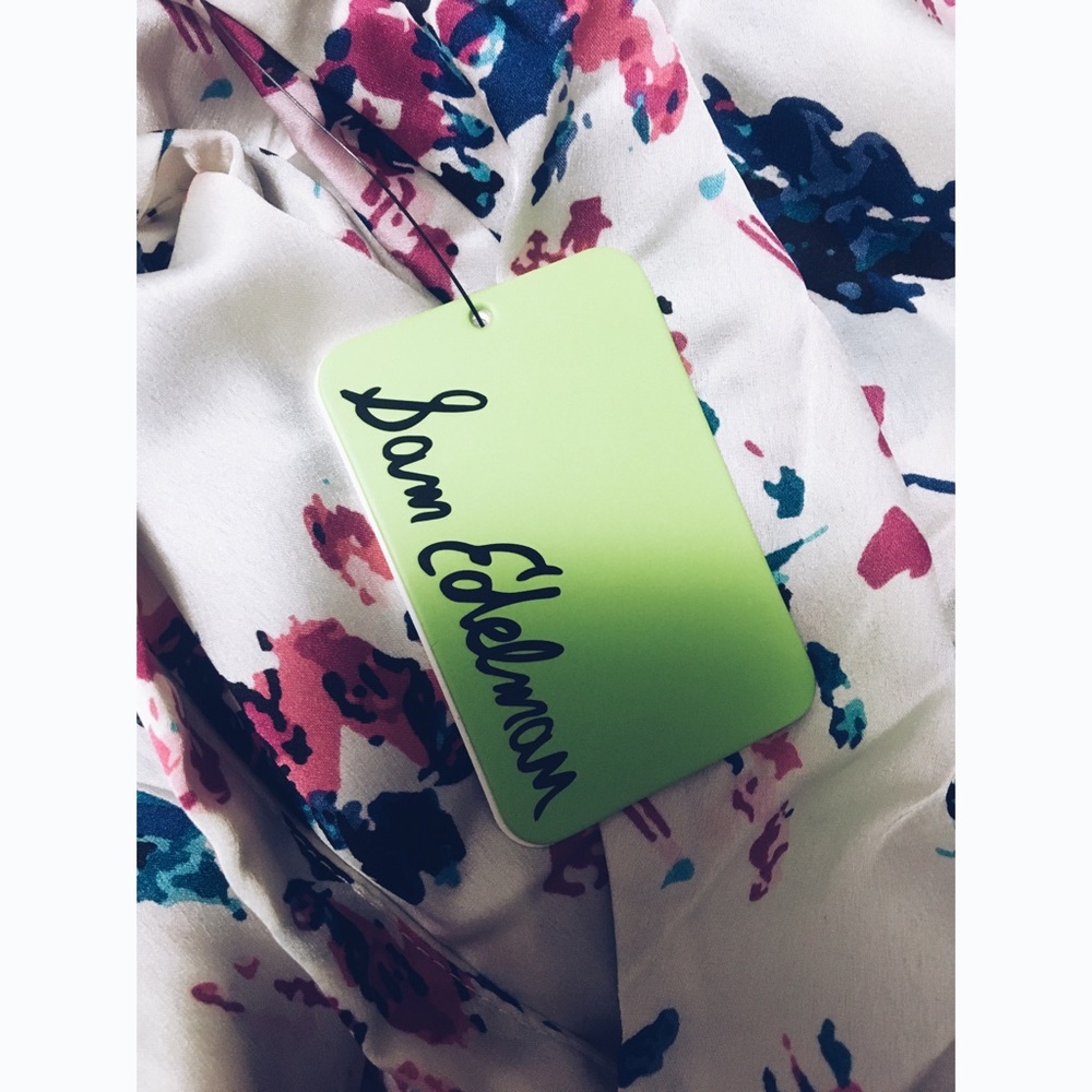 Sam Edelman Floral Silk Robe Pajama Intimates - Picture 4 of 6